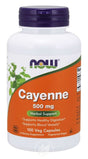 Now Foods Cayenne, 100 Caps / 500 Mg, Pack of 2