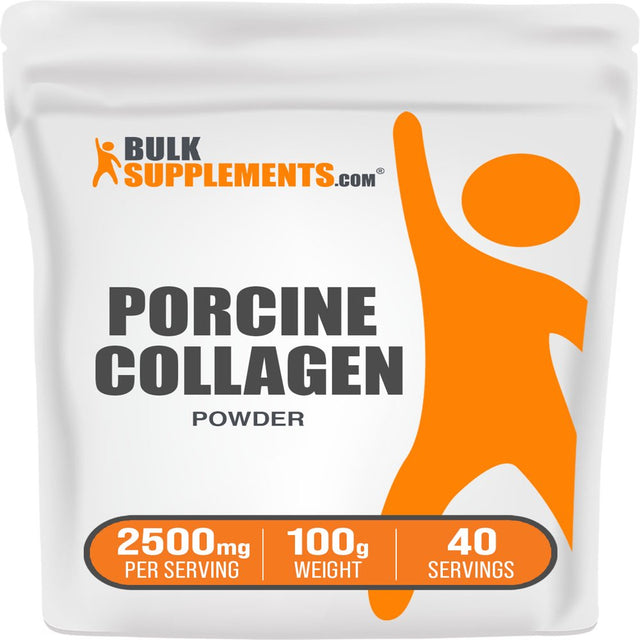 Bulksupplements.Com Hydrolyzed Collagen (Porcine) Powder - Collagen Protein Powder - Collagen Peptides Powder - Collagen Powder for Women (100 Grams)