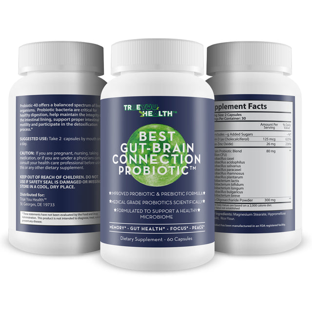 Best Gut-Brain Connection Probiotics - Our Best Gut Brain Axis Probiotic Brain Support Supplement - Gut Brain Probiotics Brain Supplement Brain Pills - Probiotic Brain Supplements for Memory and Focus