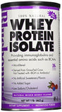 Bluebonnet 100% Natural Whey Protein Isolate Powder, Mixed Berry, 1 Pound