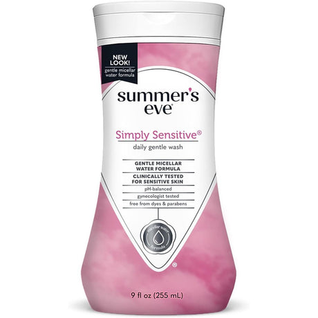 Summer’S Eve Simply Sensitive Daily Feminine Wash, Removes Odor, Ph Balanced, 9 Fl Oz