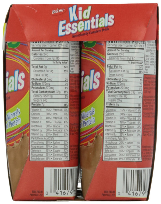 Boost Kid Essential Chocolate, 33 Oz