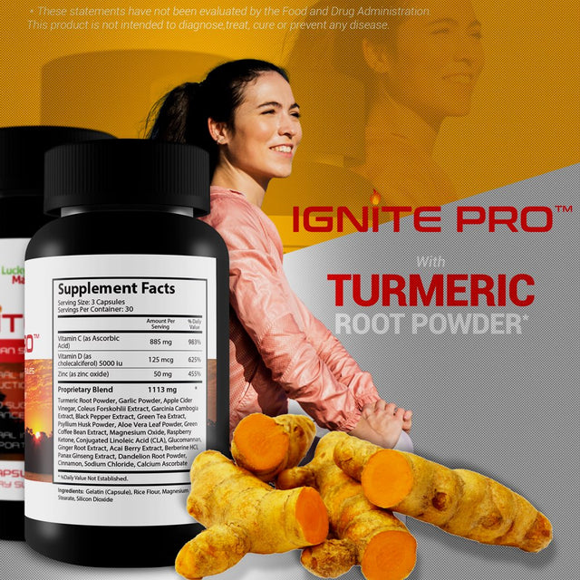 Ignite Pro - Amazonian Sunrise Capsules - Support Healthy Inflammation Response - Support Blood Sugar Balance & Overall Blood Health - Promote Healthy Immune Response with Natural Immune Support