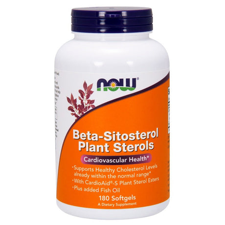 NOW Beta-Sitosterol Plant Sterols -- 180 Softgels