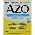 Azo Yeast plus Dual Relief Tablets, 60 Ct