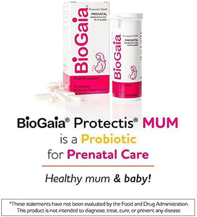 Biogaia Protectis MUM | a Prenatal Probiotic | Helpful for Mom & Baby | Support Baby'S Developing Digestive & Immune Systems | Boosts Mom'S Immune Defenses & Promotes Good Digestive Health | 30 Count