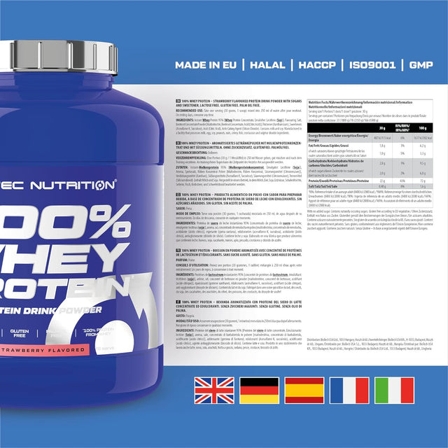 100% Whey Protein - 5.18 Lbs - Strawberry - Scitec Nutrition