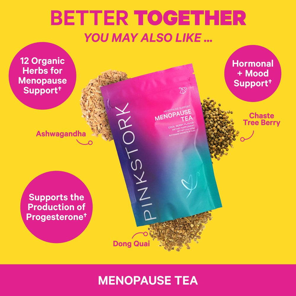 Pink Stork Menopause Support: Ashwagandha, Maca Root, & Black Cohosh ...