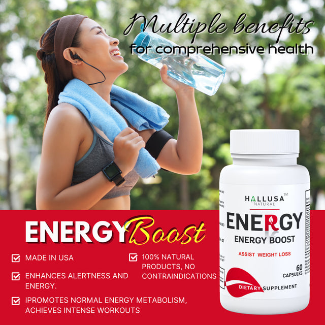 ENERGY - Boost Vitality, Stamina & Focus - Performance Enhancement - 60 Caps