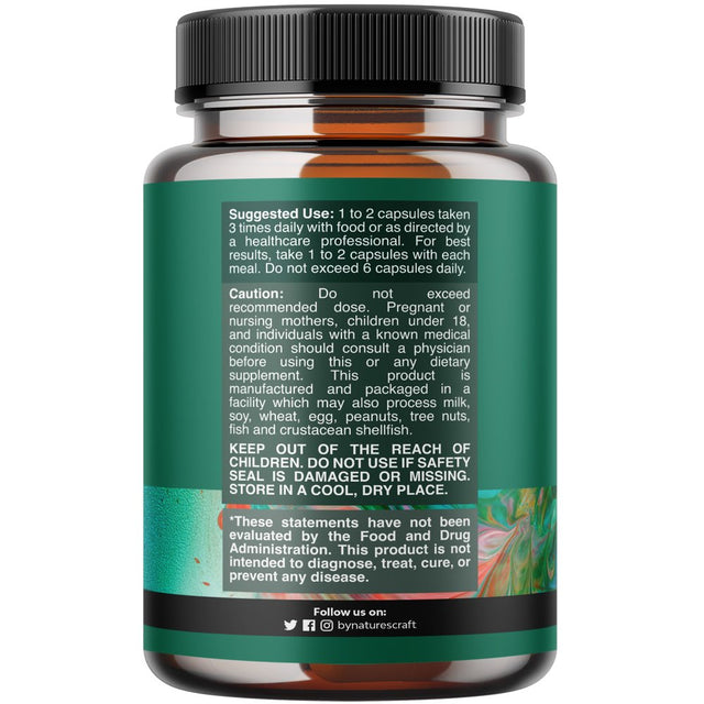 Pancreatin Digestive Enzymes for Digestive Health - Pancreatic Enzymes for Humans with Fat Carb and Protein Digestive Enzymes for Women and Men - Protease Amylase & Lipase Enzymes for Digestion