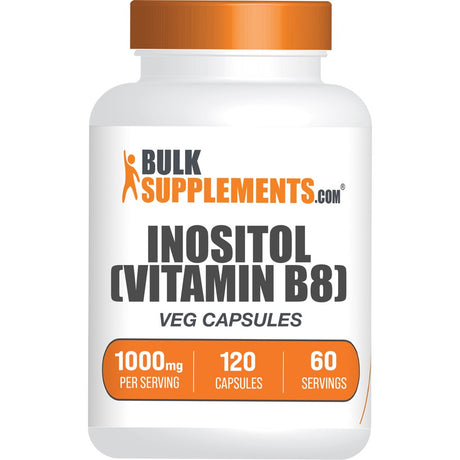 Bulksupplements.Com Inositol Capsules, 1000Mg - Antioxidant Supplements (120 Veg Capsules - 60 Servings)