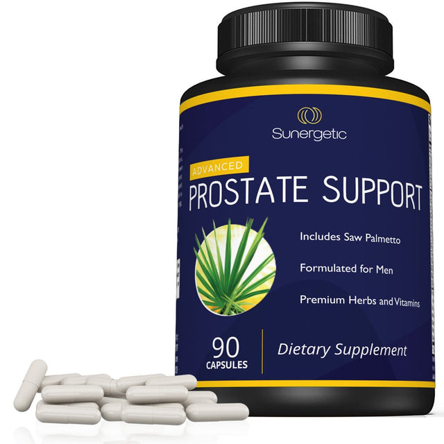 Premium Prostate Support Supplement - Helps Support Prostate Health - Prostate Support Capsules Include Saw Palmetto Extract, Herbs & Vitamins - 90 Capsules