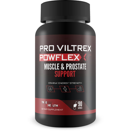 Pro Viltrex Powflex XY - Male Muscle Growth & Prostate Support - Promote Lasting Stamina, Energy, & Power - Support Healthy Hormone Production - Aid Blood Flow & Circulation - Men'S Health Supplement