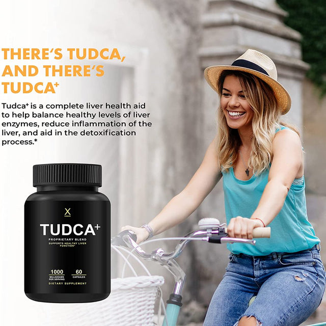 TUDCA+ 1000Mg (Tauroursodeoxycholic Acid) - Third Party Tested - Liver Support Supplement, 1000Mg per Serving, Liver Health Aid for Detox and Cleanse - TUDCA+ Proprietary Blend - by Humanx