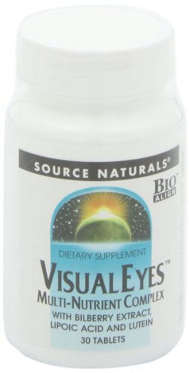 Source Naturals Visual Eyes Multi-Nutrient Complex, Supports Optimal Eye Function, 30 Tablets