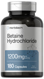 Betaine Hcl 1200Mg | 180 Capsules | Betaine Hydrochloride | by Horbaach