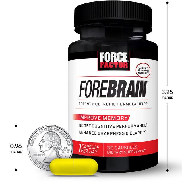 Force Factor Forebrain Brain Health and Memory Support Supplement, 30 Capsules