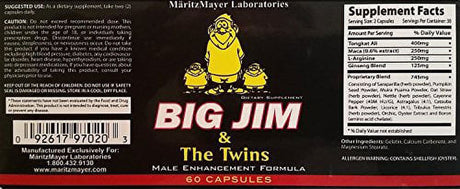 3 Bottles Big Jim Improve Strength Recovery Time and Performance ...