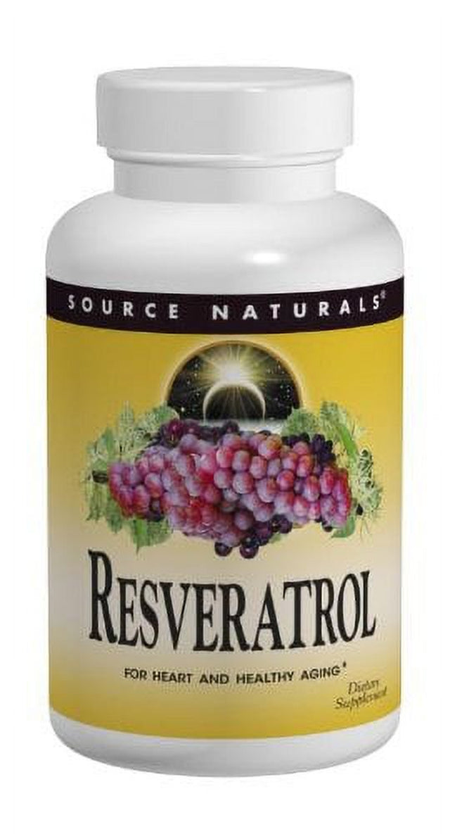 Source Naturals Resveratrol 80Mg, Super Nutrient Support for Heart and Healthy Aging, 30 Tablets