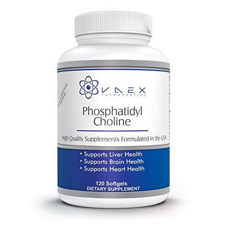 Vaex Therapeutics Phosphatidyl Choline PC 120 Softgels for Liver and Brain Support