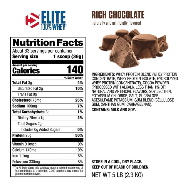 ELITE PROTEIN CHOCOLATE 5LB