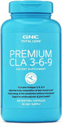 GNC Total Lean Premium CLA 3-6-9 | Improves Body Composition & Muscle Tone, Fuels Energy without Stimulants, Supports Cardiovascular & Joint Health | 120 Softgel Capsules