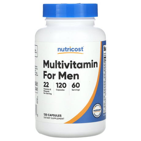 Multivitamin for Men, 120 Capsules, Nutricost