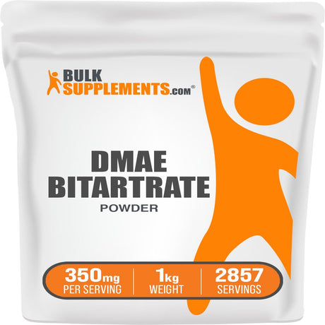 Bulksupplements.Com Dmae-Bitartrate Powder - Mental Focus Supplement - Nerve Support Supplement - Acetylcholine Supplements (1 Kilogram - 2.2 Lbs)