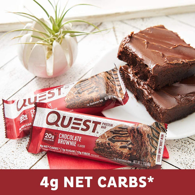 Quest Nutrition Protein Bar, Chocolate Brownie, 12 Count