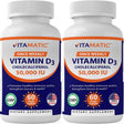 2 Pack - Vitamatic Vitamin D3 50,000 IU Weekly Dose 60 Veggie Capsules