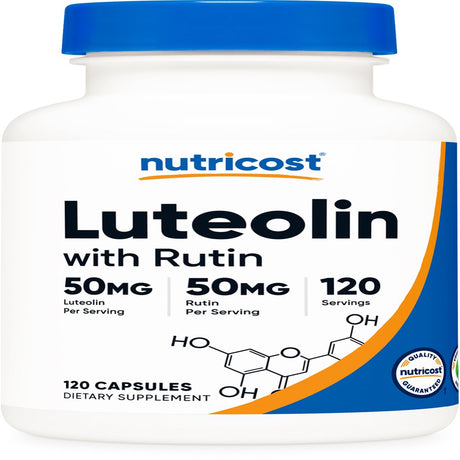 Nutricost Luteolin with Rutin Complex 100Mg, 120 Capsules - Gluten Free Supplement