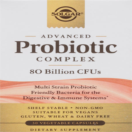 Solgar Advanced Probiotic Complex 80 Billion Cfu 30 Veg Caps