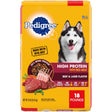 Pedigree High Protein Beef and Lamb Flavor Dry Dog Food, 18 Lb Bag