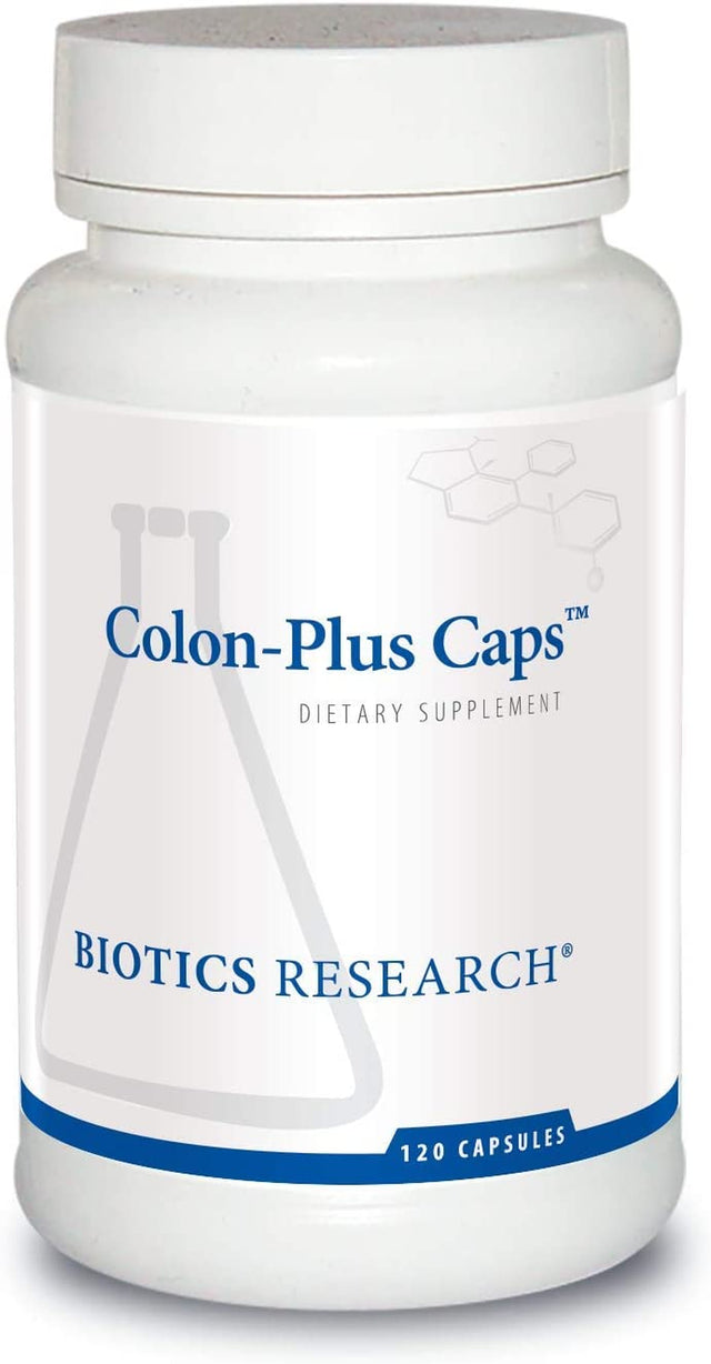 BIOTICS Research Colon plus Caps Fiber Capsule, Digestive Health, Soluble, Insoluble Fiber, Laxative, Relieve Constipation, Regularity, Heart Health, Microbial Balance, Gut Flora 120 Caps