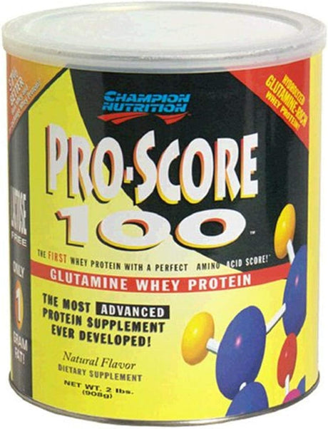 Champion Nutrition Pro-Score 100 Glutamine Whey Protein, Natural, 32-Ounce Plastic Jar