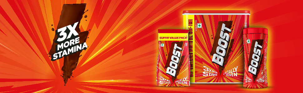 Boost Nutrition Drink Container 1 kg (500 g x 2) With Free Pencil Box Signed by MS Dhoni