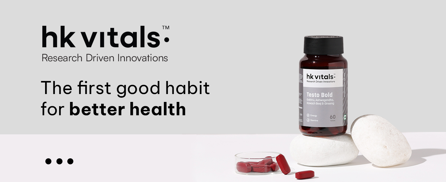 hk vitals Testo Bold, 60 Tablets