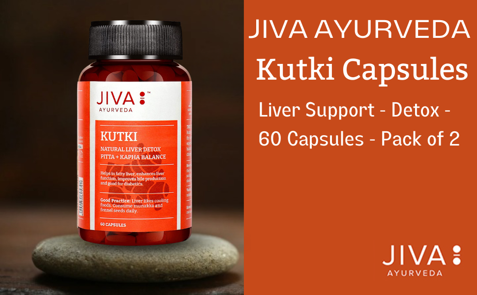 Jiva Kutki Capsules Liver Support Detox 60 Caps (Pack of 2)