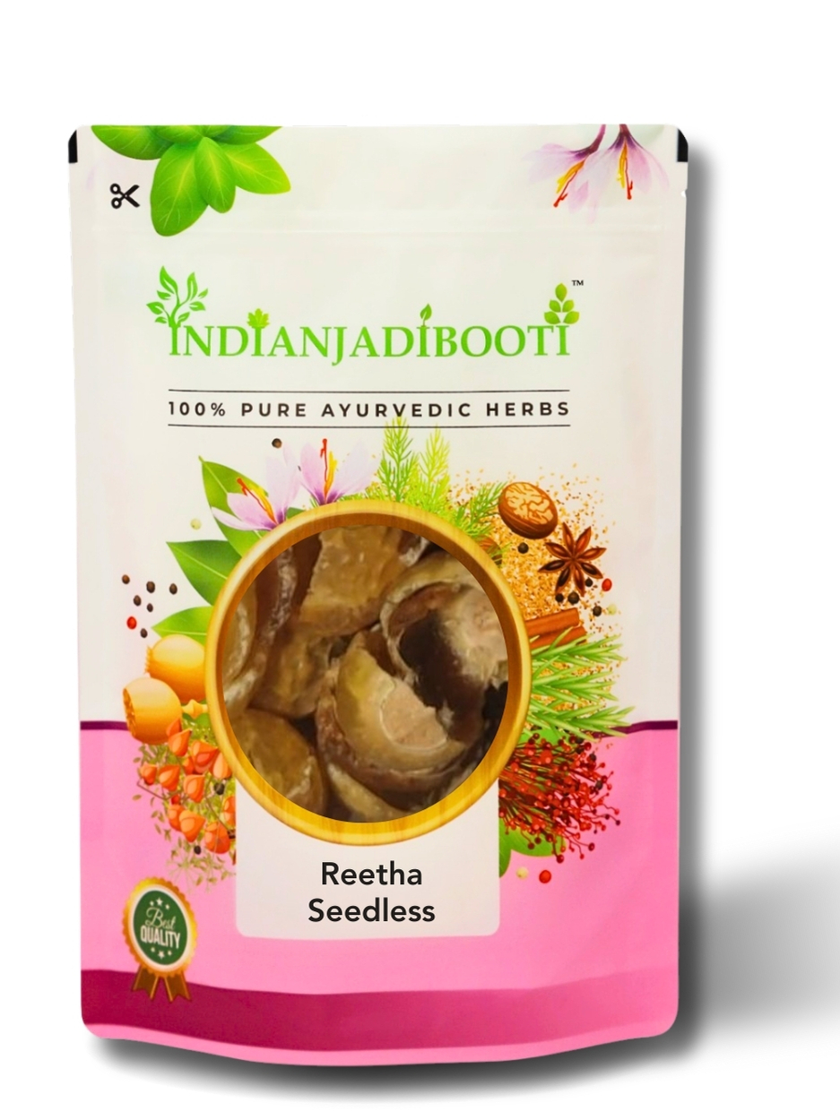 IndianJadiBooti Reetha Seedless | Soap Nut | Soapberry | Wash Nut | Acacia Concinna | Aritha (900 Grams)