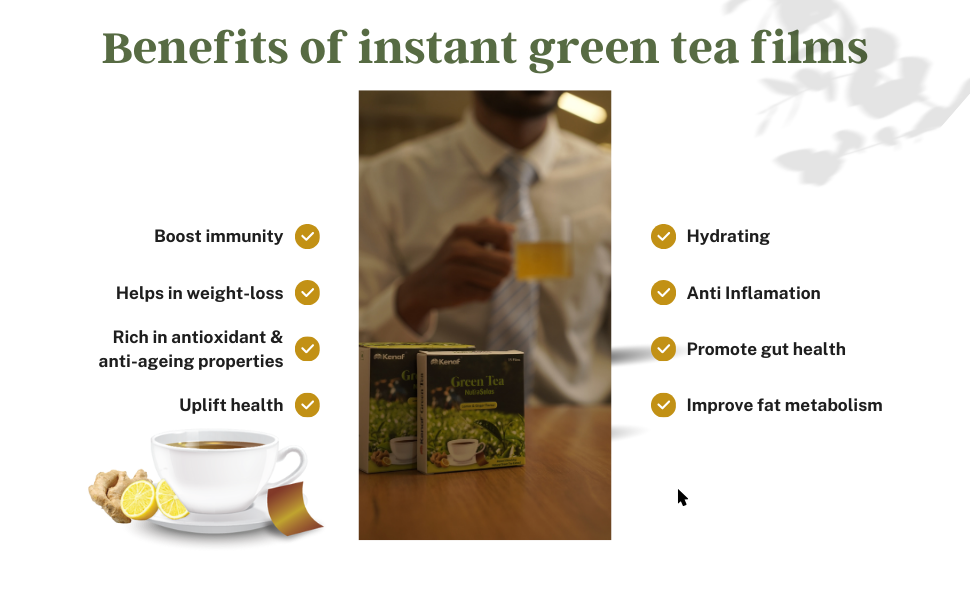 Green Tea Lemon & Ginger by Kenaf, 15 Films