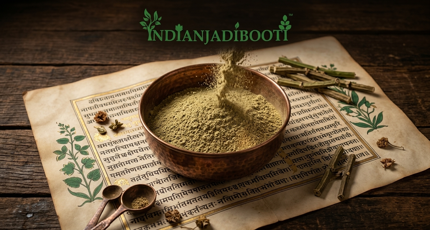 IndianJadiBooti Pure Hadjod Powder (Cissus Quadrangularis) | Traditional Botanical for Structural Harmony, Skeletal Resilience & Vata Balance - 250g Pack