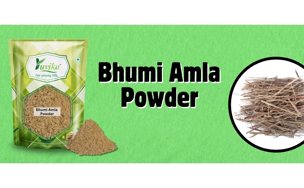 Yuvika Bhumi Amla Powder - Bhoomi Powder- Phyllanthus Niruri - Fillanto Niruhi 400 Grams
