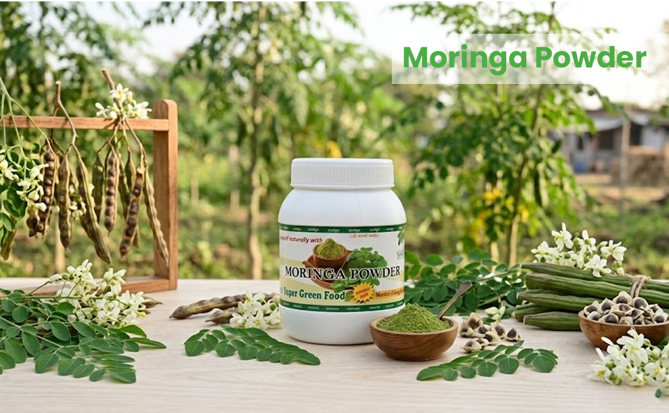 Moringa Powder 100g | 100% Pure Moringa Oleifera Leaf | Drumstick Leaf Powder | Natural Herbal Superfood | No Added Preservatives