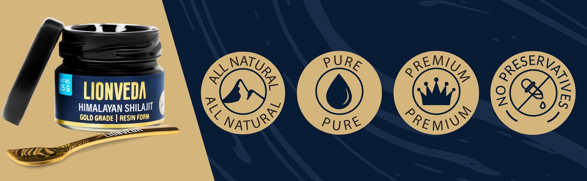 75g Original Himalayan Shilajit Resin(Certified Gold Grade) for Men, Gym, Stamina, Energy & Improved Health | 100% Pure Shilajit Liquid (3 X 25g = 75gm (Pack of 3))