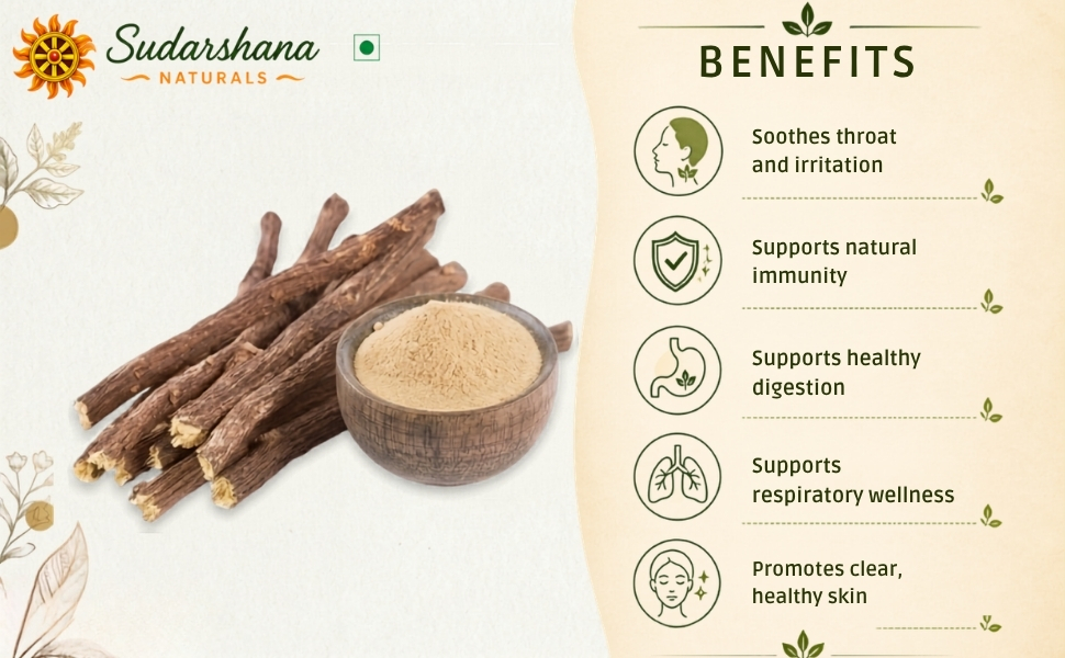 Mulethi Sabut 100g Whole Licorice Root Sticks