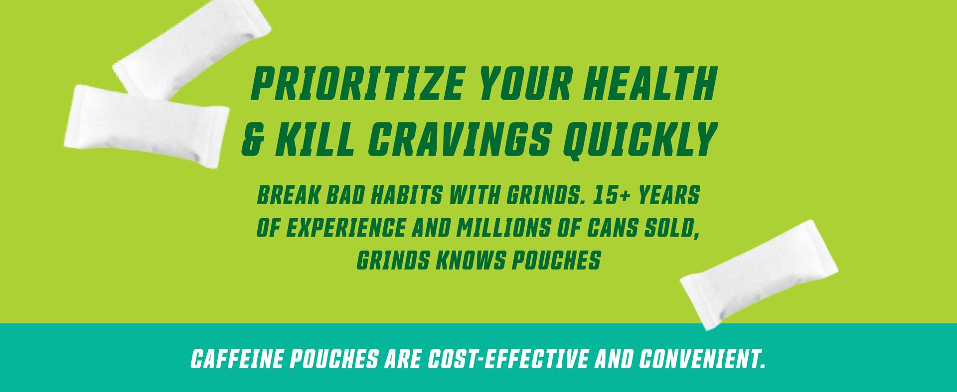 GRINDS Energy Pouches, 3-Flavor Sampler, 3 Cans