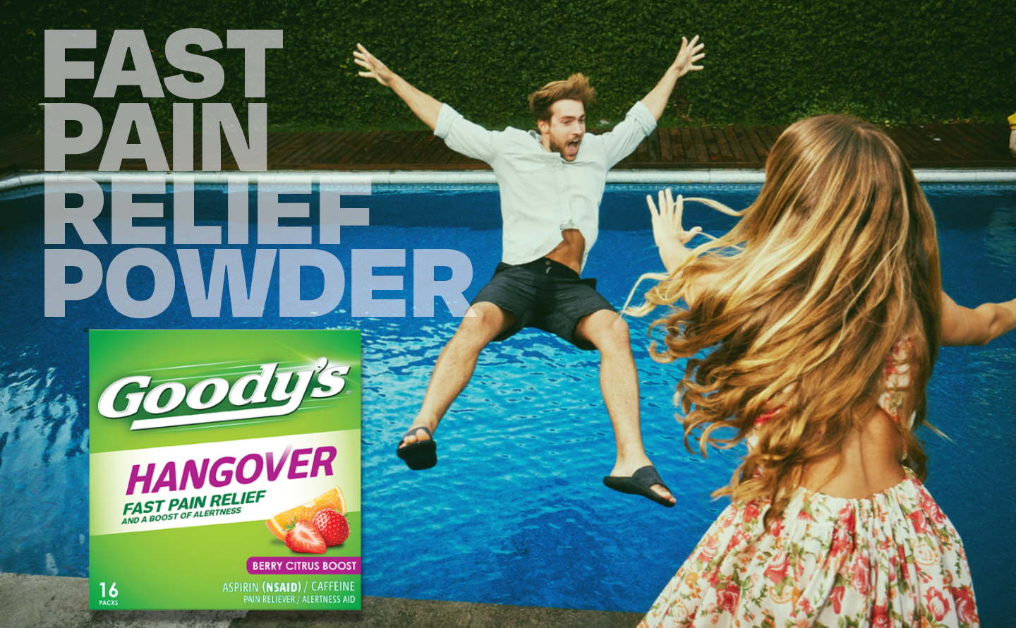 Goody's Hangover Relief Powder, Dual Action, Berry Citrus, 4 Count, 6 Pk