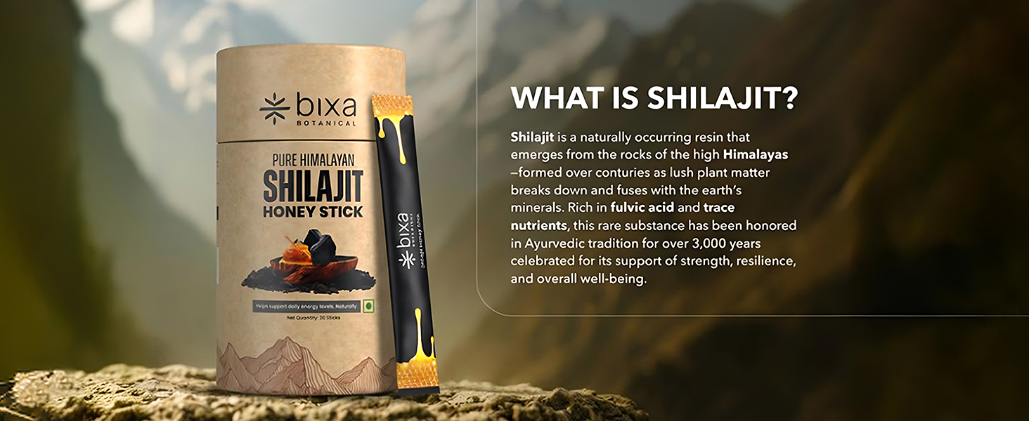 Shilajit Honey Sticks | Supports Energy, Strength, Stamina & Focus | 30 N
