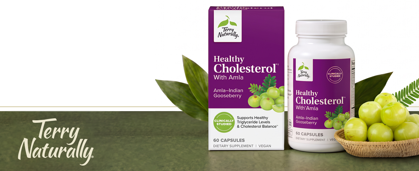 Terry Naturally Healthy Cholesterol with Amla - Heart Health - 60 Count