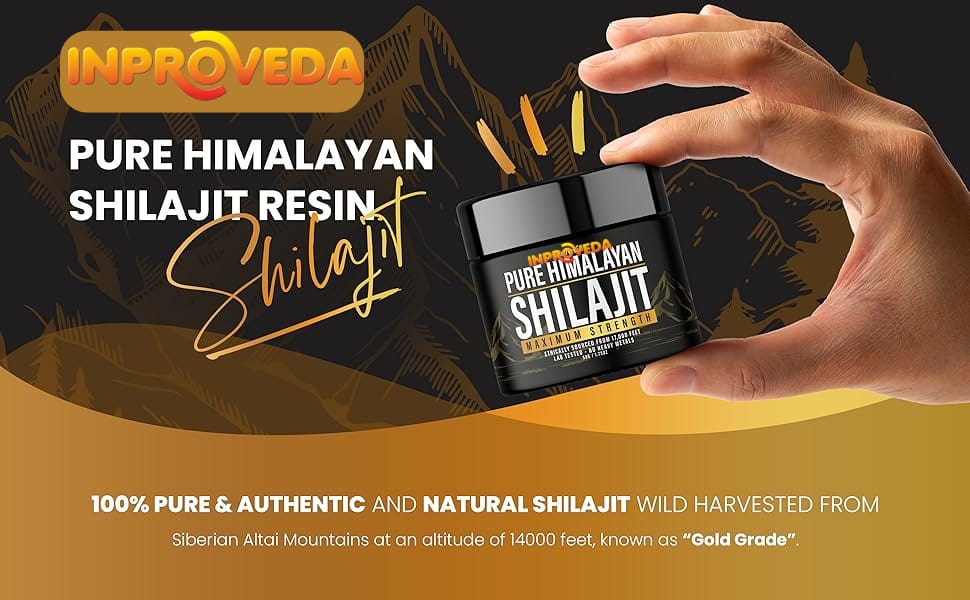 Pure Himalayan Shilajit Gold Resin 20g - Performance Booster For Endurance, Stamina and maximum muscle strength.